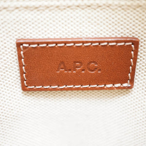 美品 A.P.C. アーペーセー ショルダーバッグ ラフィア/レザー 0170【中古】APC