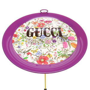 未使用 グッチ フォールディング メタル トレイ フローラ プリント 折り畳み式 0171 【中古】 GUCCI