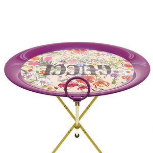 未使用 グッチ フォールディング メタル トレイ フローラ プリント 折り畳み式 0171 【中古】 GUCCI