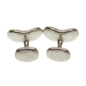 ティファニー ビーン デザイン カフリンクス カフス シルバー925 アクセサリー 0173 【中古】 TIFFANY&Co.