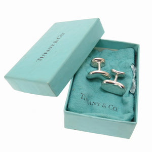 ティファニー ビーン デザイン カフリンクス カフス シルバー925 アクセサリー 0173 【中古】 TIFFANY&Co.