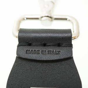 新品同様 フェンディ ストラップユー ロゴ レザー ショルダーストラップ ブラック 黒 0179【中古】FENDI