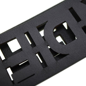 新品同様 フェンディ ストラップユー ロゴ レザー ショルダーストラップ ブラック 黒 0179【中古】FENDI