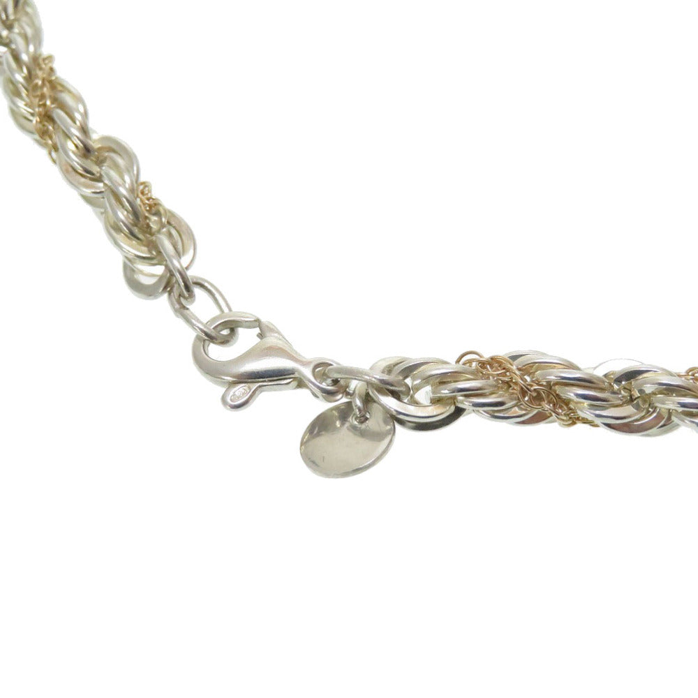 美品 ティファニー ロープ ブレスレット シルバー925 K14イエローゴールド アクセサリー 0186 【中古】 TIFFANY&Co. メンズ
