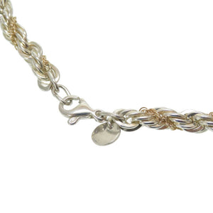 美品 ティファニー ロープ ブレスレット シルバー925 K14イエローゴールド アクセサリー 0186 【中古】 TIFFANY&Co. メンズ