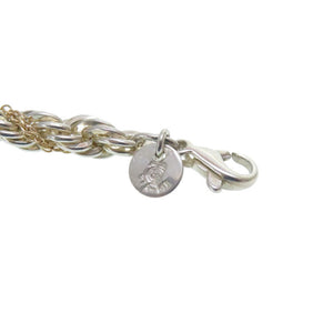美品 ティファニー ロープ ブレスレット シルバー925 K14イエローゴールド アクセサリー 0186 【中古】 TIFFANY&Co. メンズ