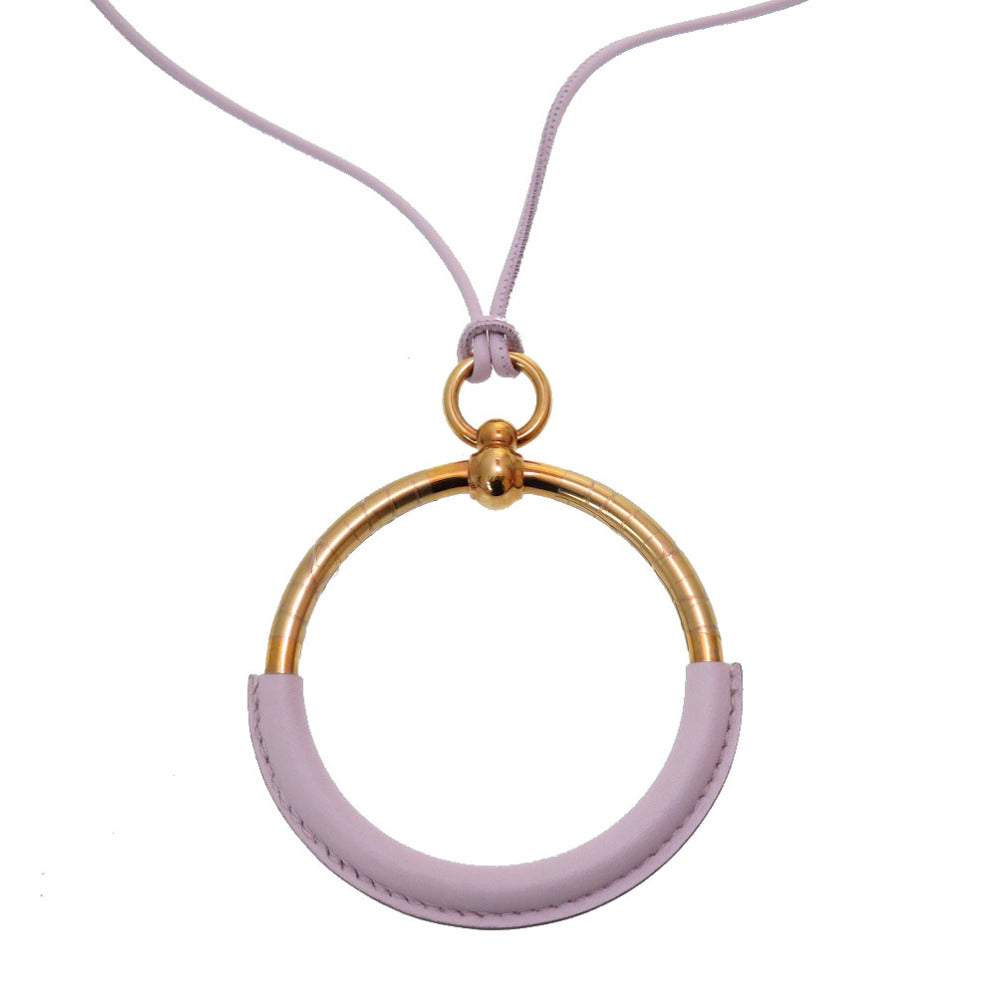 未使用 エルメス グランドループネックレス ヴォースイフト モーヴペール T刻印 ネックレス アクセサリー 0188 【中古】 HERMES