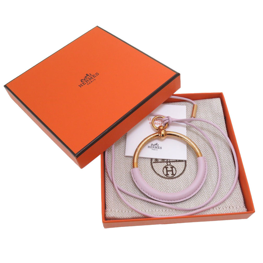 未使用 エルメス グランドループネックレス ヴォースイフト モーヴペール T刻印 ネックレス アクセサリー 0188 【中古】 HERMES