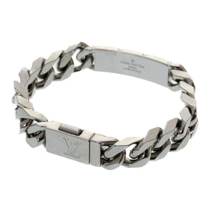 美品 ルイ ヴィトン チェーンブレスレット モノグラム M00270 ブレスレット メタル シルバー アクセサリー LV 0189 【中古】 LOUIS VUITTON