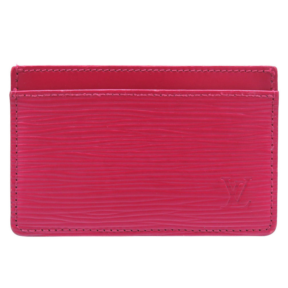 美品 ルイ ヴィトン ポルトカルト サーンプル エピ フューシャ M60327 カードケース LV 0190 【中古】 LOUIS VUITTON