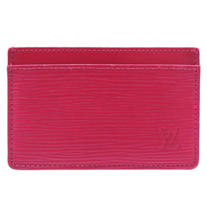 美品 ルイ ヴィトン ポルトカルト サーンプル エピ フューシャ M60327 カードケース LV 0190 【中古】 LOUIS VUITTON