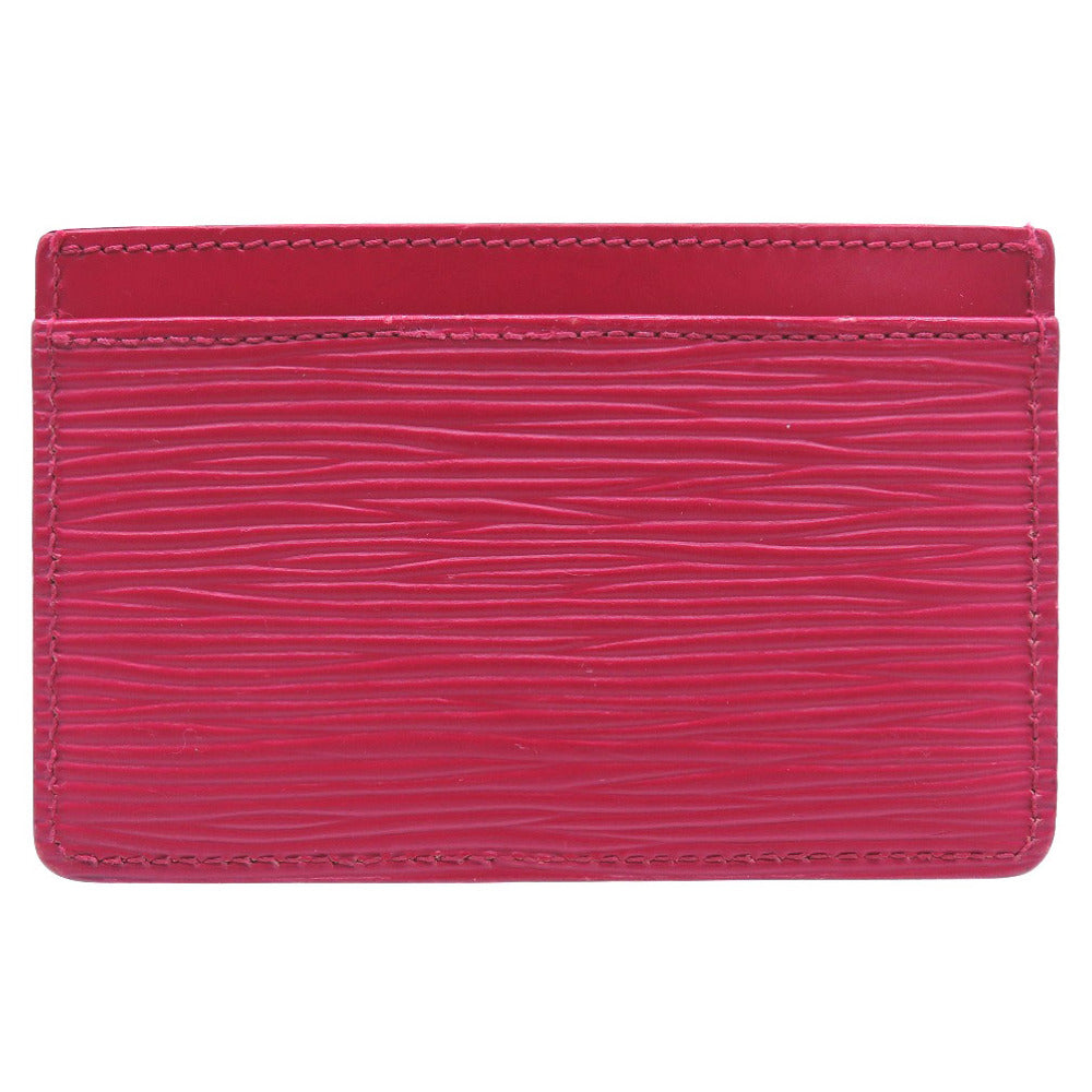 美品 ルイ ヴィトン ポルトカルト サーンプル エピ フューシャ M60327 カードケース LV 0190 【中古】 LOUIS VUITTON
