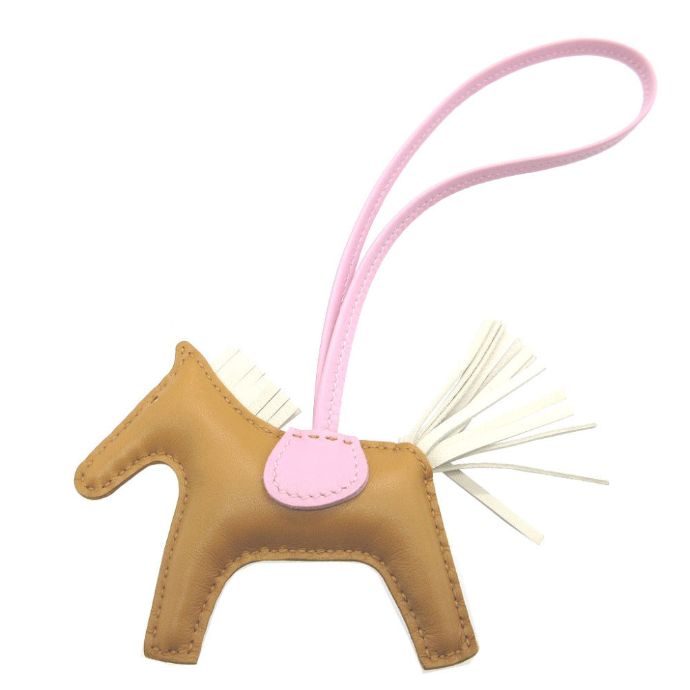 未使用 エルメス ロデオチャームPM アニューミロ U刻印(2022年製) セサミ クレ モーヴシルベストル バッグチャーム キーホルダー 0199【中古】HERMES