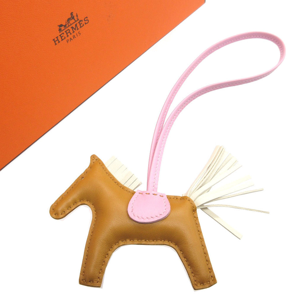 未使用 エルメス ロデオチャームPM アニューミロ U刻印(2022年製) セサミ クレ モーヴシルベストル バッグチャーム キーホルダー 0199【中古】HERMES