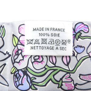 未使用 エルメス ツイリー 千と一のウサギ シルク グリ・ペルル グレー スカーフ 0234【中古】HERMES