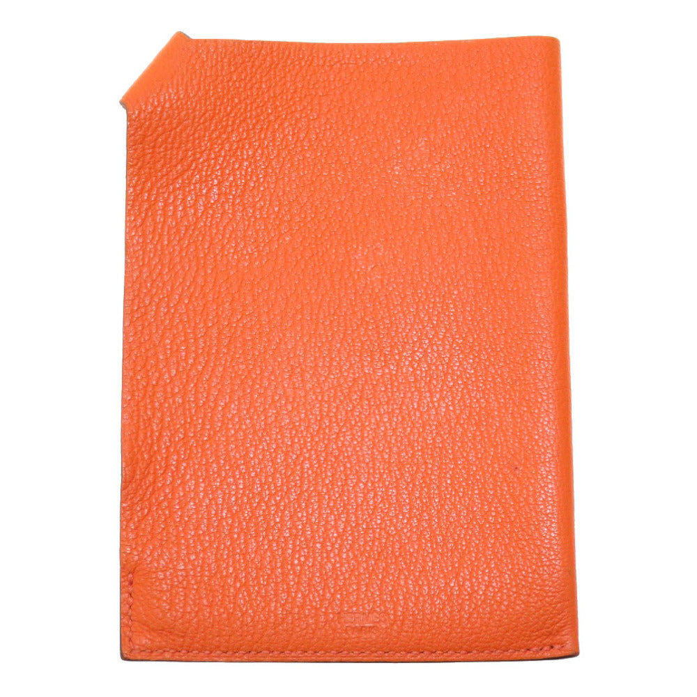 エルメス タルマックPM シェーブル ポティロン オレンジ パスケース パスポートケース 0266 【中古】 HERMES