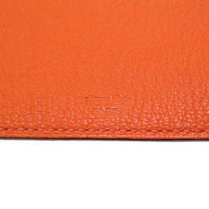 エルメス タルマックPM シェーブル ポティロン オレンジ パスケース パスポートケース 0266 【中古】 HERMES