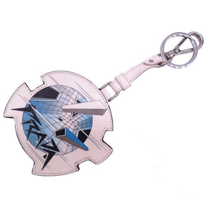 未使用 プラダ 2TL296 キーホルダー レザー/サフィアーノレザー ホワイト 0268【中古】PRADA バッグチャーム