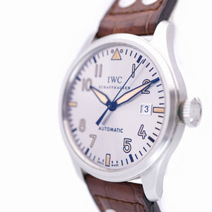 美品 IWC インターナショナルウォッチカンパニー IW325512 MARK XVI パイロットウォッチ 自動巻き 腕時計 SS/マットクロコ 0001【中古】IWC メンズ