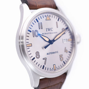 美品 IWC インターナショナルウォッチカンパニー IW325512 MARK XVI パイロットウォッチ 自動巻き 腕時計 SS/マットクロコ 0001【中古】IWC メンズ