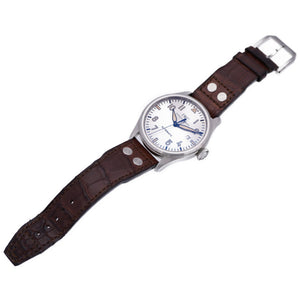 美品 IWC インターナショナルウォッチカンパニー IW325512 MARK XVI パイロットウォッチ 自動巻き 腕時計 SS/マットクロコ 0001【中古】IWC メンズ