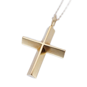 美品 アイファニー ダイヤモンド/K18YG クロス ネックレス 750 イエローゴールド/ダイヤ ペンダント アクセサリー ジュエリー 0003【中古】EYEFUNNY