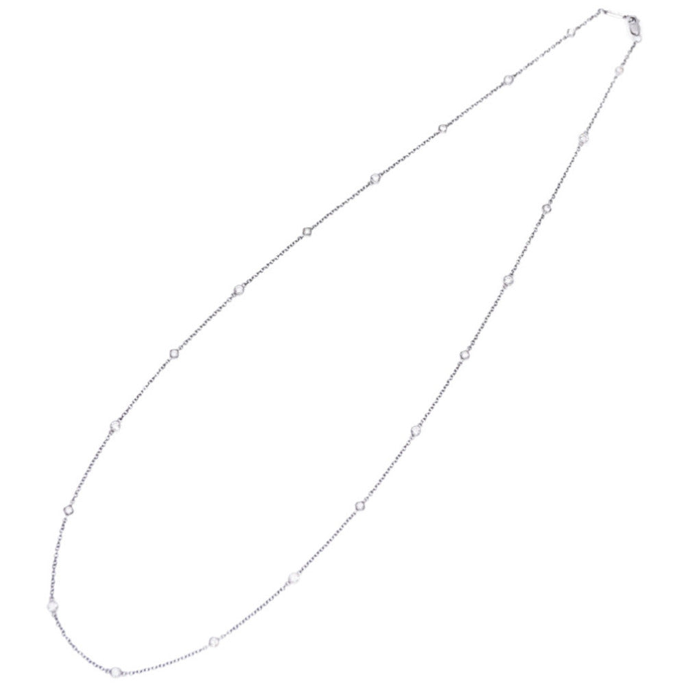 美品 ティファニー バイザヤード 20Pダイヤ Pt950 ネックレス プラチナ/ダイヤモンド アクセサリー ジュエリー 0004【中古】TIFFANY&Co. レディース