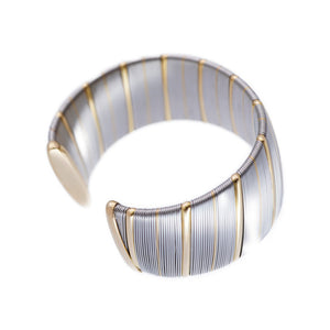 新品同様 カルティエ アンティーク バングル K18YG/SS アクセサリー ジュエリー 0008【中古】CARTIER