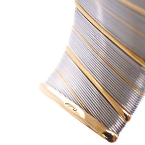 新品同様 カルティエ アンティーク バングル K18YG/SS アクセサリー ジュエリー 0008【中古】CARTIER