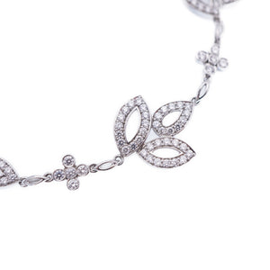 美品 ハリーウィンストン リリークラスター Pt950/ダイヤモンド ブレスレット プラチナ ダイヤ ジュエリー アクセサリー 0014【中古】HARRY WINSTON