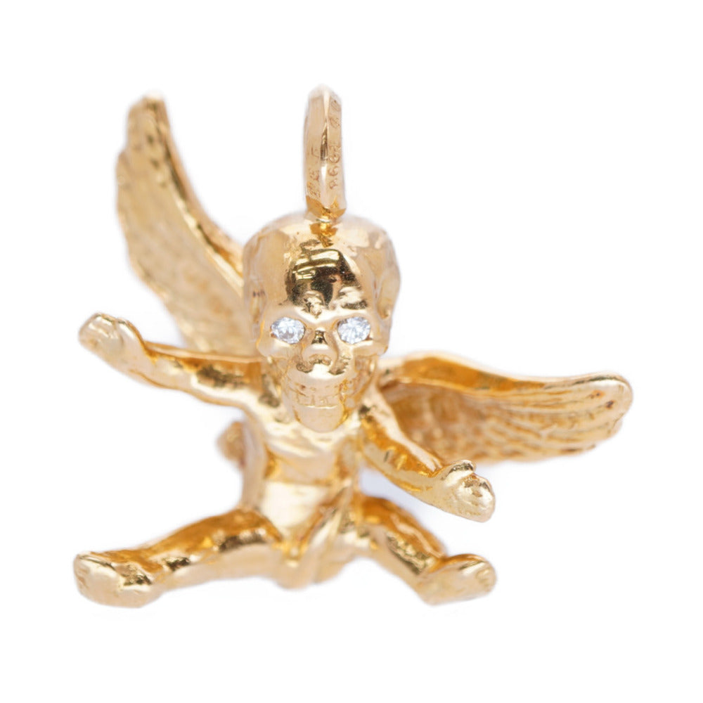 新品同様 クロムハーツ ハリスティータ 22K ダイヤ ペンダント トップ ネックレス チャーム K22YG/ダイヤモンド ゴールド ジュエリー アクセサリー 0015【中古】CHROME HEARTS