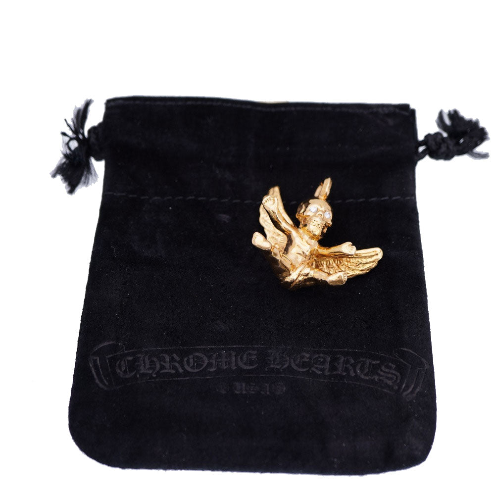 新品同様 クロムハーツ ハリスティータ 22K ダイヤ ペンダント トップ ネックレス チャーム K22YG/ダイヤモンド ゴールド ジュエリー アクセサリー 0015【中古】CHROME HEARTS