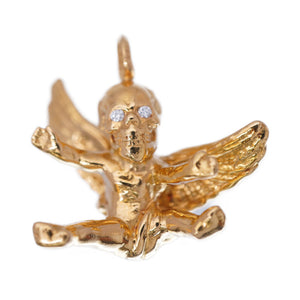 新品同様 クロムハーツ ハリスティータ 22K ダイヤ ペンダント トップ ネックレス チャーム K22YG/ダイヤモンド ゴールド ジュエリー アクセサリー 0015【中古】CHROME HEARTS