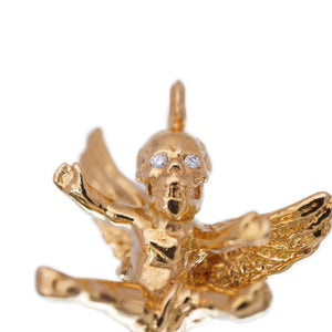 新品同様 クロムハーツ ハリスティータ 22K ダイヤ ペンダント トップ ネックレス チャーム K22YG/ダイヤモンド ゴールド ジュエリー アクセサリー 0015【中古】CHROME HEARTS