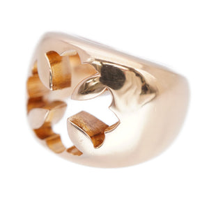 美品 クロムハーツ 22K ネガティブスペース CHプラス リング K22イエローゴールド 指輪 12号 0016【中古】CHROME HEARTS