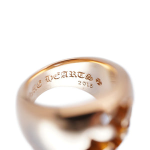 美品 クロムハーツ 22K ネガティブスペース CHプラス リング K22イエローゴールド 指輪 12号 0016【中古】CHROME HEARTS