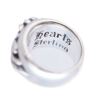 美品 クロムハーツ フローラルクロス 純正ダイヤ リング シルバー925/ダイヤモンド 7号 指輪 シルバー 0017【中古】CHROME HEARTS