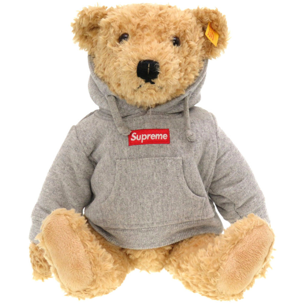 未使用 シュプリーム × シュタイフ テディベア ぬいぐるみ ボックスロゴ パーカー ベアー 熊 ティディベア 0021 【中古】 Supreme × STEIFF