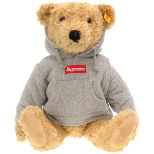 未使用 シュプリーム × シュタイフ テディベア ぬいぐるみ ボックスロゴ パーカー ベアー 熊 ティディベア 0021 【中古】 Supreme × STEIFF