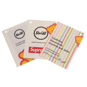 未使用 シュプリーム × シュタイフ テディベア ぬいぐるみ ボックスロゴ パーカー ベアー 熊 ティディベア 0021 【中古】 Supreme × STEIFF