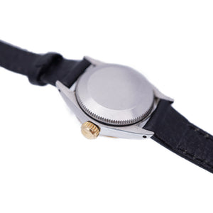 ロレックス オイスターパーペチュアル デイト 6517 自動巻き 腕時計 ヴィンテージ アンティーク  K18YG/SS シルバー文字盤 0023【中古】ROLEX レディース