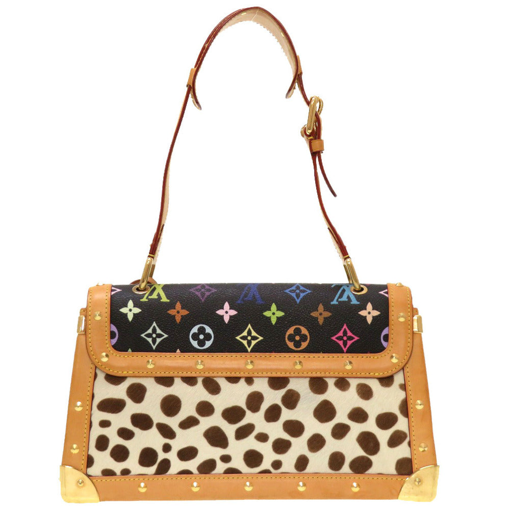 美品 ルイ ヴィトン モノグラムマルチカラー サック ダルメシアン ノワール ハラコ M92825 ハンドバッグ ショルダーバッグ バッグ LV 0040 【中古】 LOUIS VUITTON