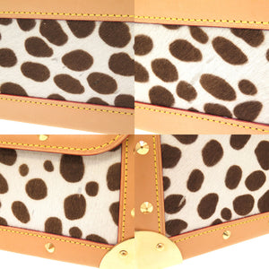 新品同様 ルイ ヴィトン モノグラムマルチカラー サック ダルメシアン ハラコ ノワール M92825 ショルダーバッグ ハンドバッグ バッグ LV 0041 【中古】 LOUIS VUITTON