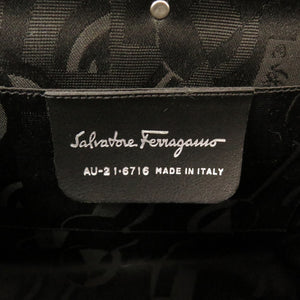 美品 サルヴァトーレ フェラガモ ガンチーニ アルミ シルバー AU-21 6716 ハンドバッグ バッグ 0045 【中古】 Salvatore Ferragamo