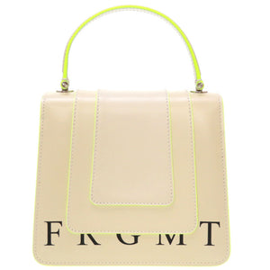 未使用 ブルガリ × フラグメント セルペンティ レザー ホワイトアゲート ネオンイエロー BC/K19/289523 2WAY ハンドバッグ バッグ 0046 【中古】 BVLGARI × FRAGMENT