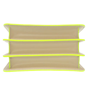 未使用 ブルガリ × フラグメント セルペンティ レザー ホワイトアゲート ネオンイエロー BC/K19/289523 2WAY ハンドバッグ バッグ 0046 【中古】 BVLGARI × FRAGMENT