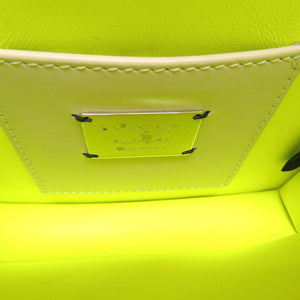 未使用 ブルガリ × フラグメント セルペンティ レザー ホワイトアゲート ネオンイエロー BC/K19/289523 2WAY ハンドバッグ バッグ 0046 【中古】 BVLGARI × FRAGMENT