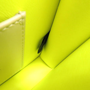 未使用 ブルガリ × フラグメント セルペンティ レザー ホワイトアゲート ネオンイエロー BC/K19/289523 2WAY ハンドバッグ バッグ 0046 【中古】 BVLGARI × FRAGMENT