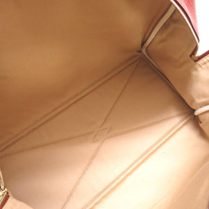 美品 エルメス ヴィクトリア43 クリノラン ブッフル ルージュアッシュ ゴールド金具 □F刻印 ボストンバッグ バッグ 赤 0048 【中古】 HERMES レッド