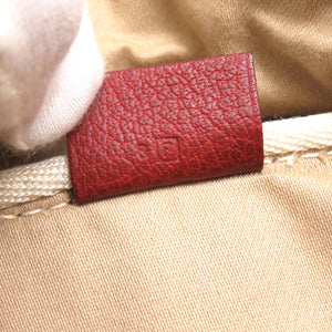 美品 エルメス ヴィクトリア43 クリノラン ブッフル ルージュアッシュ ゴールド金具 □F刻印 ボストンバッグ バッグ 赤 0048 【中古】 HERMES レッド